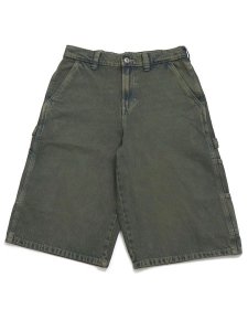 画像1: DICKIES 14 LOOSE DENIM PAINTER SHORT G.TONE FADE (1)