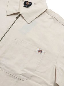 画像3: 【SALE】DICKIES RANCH QUARTER ZIP S/S SHIRT WHITECAP GRY (3)