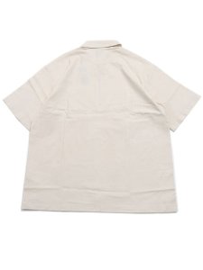 画像2: 【SALE】DICKIES RANCH QUARTER ZIP S/S SHIRT WHITECAP GRY (2)