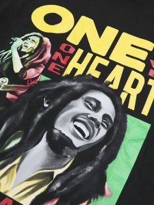 画像3: STREET WEAR SUPPLY BOB ONE LOVE ONE HEART TEE (3)