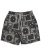 画像1: NEW ERA FLORAL PAISLEY WOVEN SHORT PANTS BLACK (1)