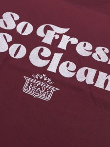 画像3: Rap Attack SO FRESH SO CLEAN TEE BURGUNDY (3)