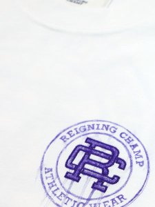 画像3: 【送料無料】REIGNING CHAMP MIDWEIGHT JERSEY RCAC TEE WHITE/PURPLE (3)