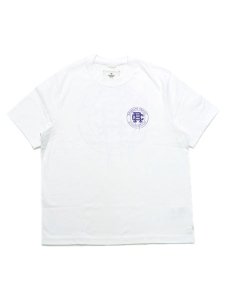 画像2: 【送料無料】REIGNING CHAMP MIDWEIGHT JERSEY RCAC TEE WHITE/PURPLE (2)