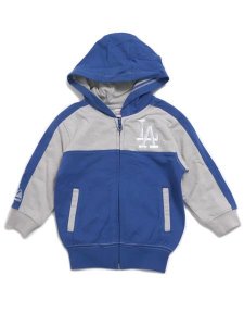 画像2: 【KIDS】MAJESTIC TODDLER FZ HOODIE PANT SET DODGERS (2)