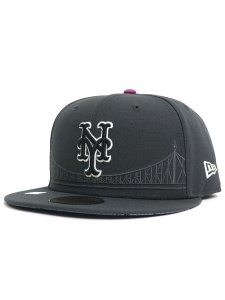画像1: NEW ERA 59FIFTY 2025 CITY CONNECT METS GRAPHITE (1)