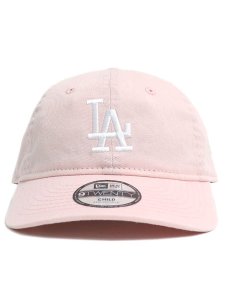 画像2: 【KIDS】NEW ERA CHILD 9TWENTY WASH DODGERS PINK/WHITE  (2)