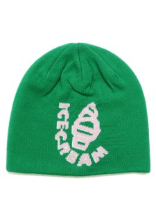 画像1: ICECREAM JACQUARD BEANIE ICECREAM GREEN (1)