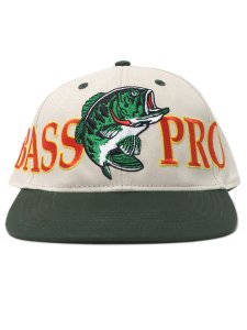 画像3: BASS PRO SHOPS THROWBACK LOGO TWILL CAP BONE/DARK GREEN (3)