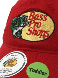 画像6: 【KIDS】BASS PRO SHOPS TODDLER EMBROIDERED LOGO TWILL CAP RED (6)
