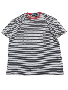 画像1: 【送料無料】POLO RALPH LAUREN CLASSIC FIT STRIPED GAUZE TEE (1)