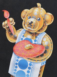 画像3: MARKET INFINITY BEAR TEE WASHED BLACK (3)