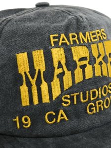 画像6: MARKET FARMERS MARKET 5-PANEL CAP WASHED BLACK (6)