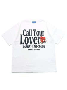 画像1: MARKET CALL YOUR LOVER TEE WHITE (1)