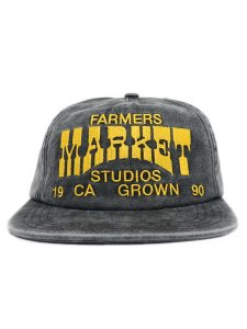 画像2: MARKET FARMERS MARKET 5-PANEL CAP WASHED BLACK (2)