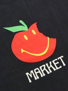 画像3: MARKET SMILEY HONEYCRISP TEE WASHED BLACK (3)