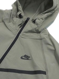 画像3: 【送料無料】NIKE TECH WINDRUNNER WOVEN FZ JACKET-L.ARMY (3)