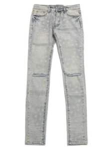 画像1: 【送料無料】mnml X696 PAISLEY PATTERNED SKINNY DENIM (1)