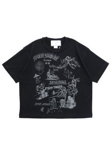 画像1: 【送料無料】JUNGLES SCRIBBLES TEE BLACK (1)