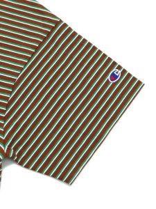 画像4: CHAMPION US COTTON BORDER TEE-MEDIUM BROWN (4)