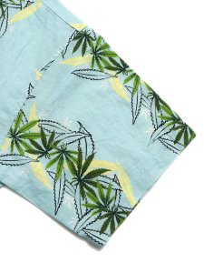 画像4: 【SALE】【送料無料】MANASTASH LINEN MANALOHA SHIRT LIGHT BLUE (4)