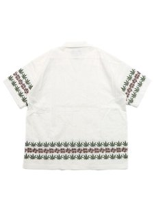 画像2: 【SALE】【送料無料】MANASTASH LINEN MANALOHA SHIRT WHITE (2)