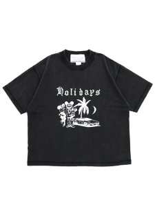 画像1: 【送料無料】JUNGLES HOLIDAYS REVERSIBLE TEE VINTAGE BLACK (1)