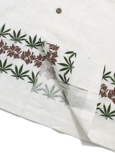 画像6: 【SALE】【送料無料】MANASTASH LINEN MANALOHA SHIRT WHITE (6)