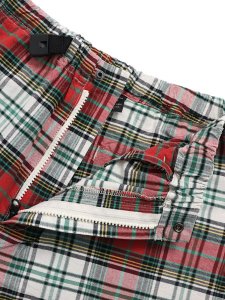 画像5: 【SALE】MANASTASH WASHED PLAID SHORT RED (5)