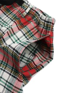画像3: 【SALE】MANASTASH WASHED PLAID SHORT RED (3)