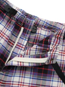 画像5: 【SALE】MANASTASH WASHED PLAID SHORT PURPLE (5)