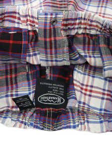 画像7: 【SALE】MANASTASH WASHED PLAID SHORT PURPLE (7)