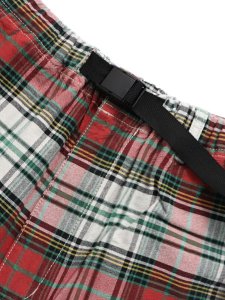 画像4: 【SALE】MANASTASH WASHED PLAID SHORT RED (4)