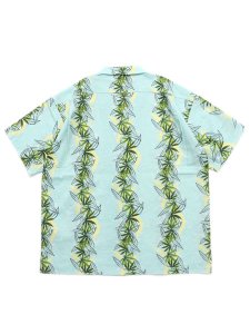 画像2: 【SALE】【送料無料】MANASTASH LINEN MANALOHA SHIRT LIGHT BLUE (2)