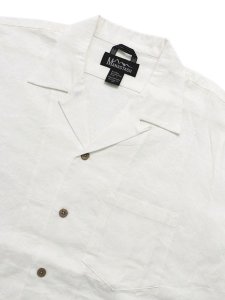 画像3: 【SALE】【送料無料】MANASTASH LINEN MANALOHA SHIRT WHITE (3)