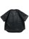 画像2: 【送料無料】FUBU FAUX LEATHER BASEBALL SHIRTS BLACK (2)