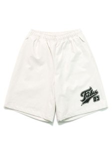 画像1: 【送料無料】FUBU FAUX LEATHER SHORT PANTS WHITE (1)