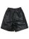 画像2: 【送料無料】FUBU FAUX LEATHER SHORT PANTS BLACK (2)