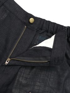 画像4: 【送料無料】WHIMSY SOCKS LINEN PAINTER BAGGY SHORT BLACK (4)