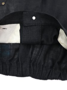 画像7: 【送料無料】WHIMSY SOCKS LINEN PAINTER BAGGY SHORT BLACK (7)