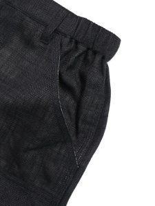 画像3: 【送料無料】WHIMSY SOCKS LINEN PAINTER BAGGY SHORT BLACK (3)
