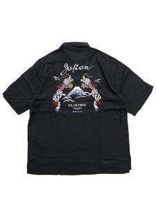 画像1: 【送料無料】AVIREX DOUBLE DRAGON SOUVENIR SHIRT BLACK (1)