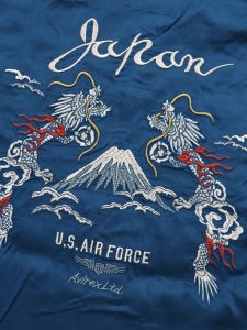 画像6: 【SALE】【送料無料】AVIREX DOUBLE DRAGON SOUVENIR SHIRT BLUE (6)
