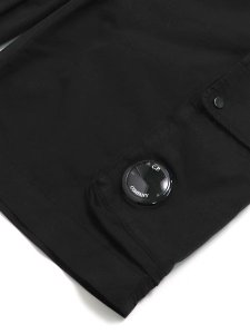 画像7: 【送料無料】C.P.COMPANY CTN GABARDINE PPT CARGO SHORTS BLACK (7)
