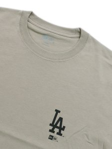 画像3: 【SALE】NEW ERA 8oz COTTON TEE DODGERS ROSE GREY (3)