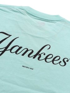 画像4: 【SALE】NEW ERA 8oz COTTON TEE YANKEES CELESTO BLUE (4)