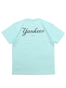 画像2: 【SALE】NEW ERA 8oz COTTON TEE YANKEES CELESTO BLUE (2)