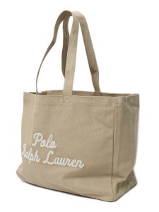 画像3: 【送料無料】POLO RALPH LAUREN CANVAS EAST WEST TOTE BAG (3)