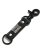 画像1: 【送料無料】B.B.SIMON CLEAR BLACK LEATHER KEY CHAIN 2 (1)