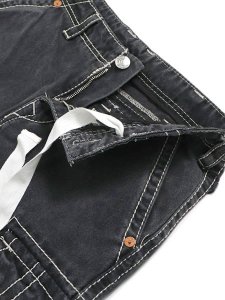 画像5: 【送料無料】TRUE RELIGION VINNY BIG T DENIM CARGO SHORT BULLET BKW (5)